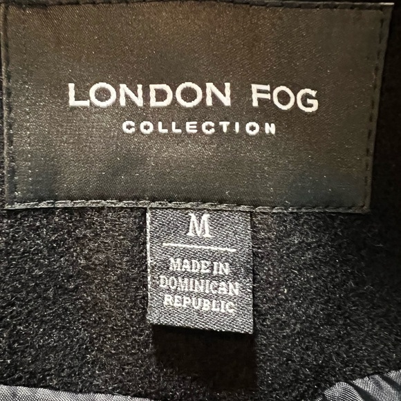 LONDON FOG Women's Classic Single Breasted Wool Coat/black size M - Picture 4 of 9